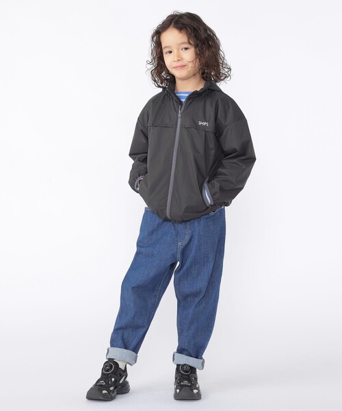 SHIPS（シップス）の「SHIPS KIDS:100～130cm /〈撥水/洗濯機可能〉ジップアップ パーカ（パーカー・キッズ・ブラック/ネイビー・100/110/120/130）」の7枚目の写真