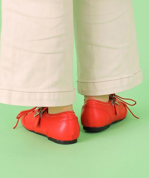 Casselini（キャセリーニ）の「【Casselini】レースアップスニーカー 254-110303（スニーカー・レディース・ブラック/レッド・24.5cm/24cm/23.5cm/23cm）」の9枚目の写真