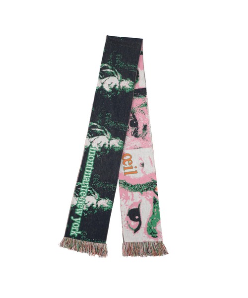MONTMARTRE NEW YORK（モンマルトルニューヨーク）の「Pink Oeil Scarf（マフラー・メンズ・マルチ・FREE）」の2枚目の写真