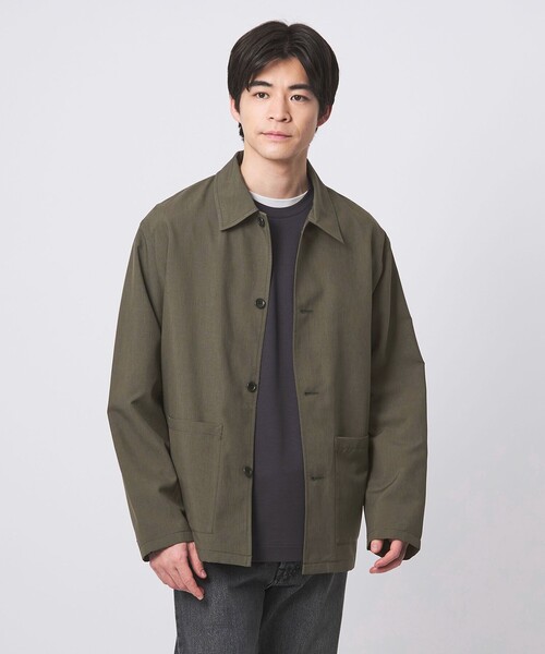 green label relaxing（グリーンレーベルリラクシング）の「【WEB限定】ドライポリエステル カバーオール -吸水速乾-（カバーオール・メンズ・グレー系/ブラック/ダークブラウン/オリーブ・L/M/XL/XS/S）」の4枚目の写真