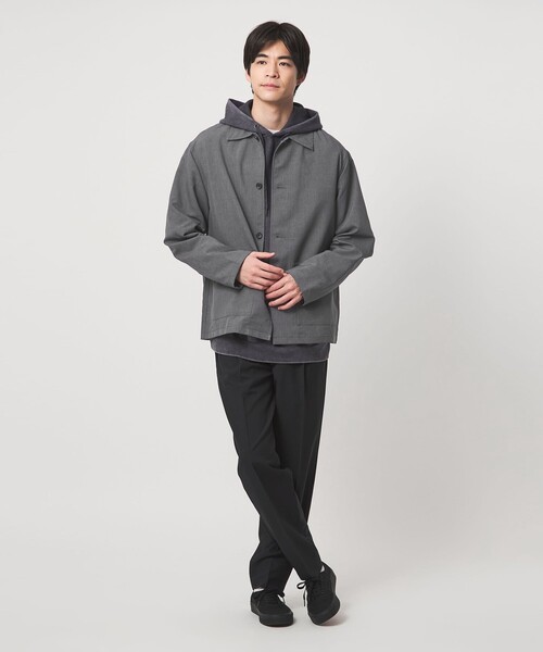 green label relaxing（グリーンレーベルリラクシング）の「【WEB限定】ドライポリエステル カバーオール -吸水速乾-（カバーオール・メンズ・グレー系/ブラック/ダークブラウン/オリーブ・L/M/XL/XS/S）」の21枚目の写真