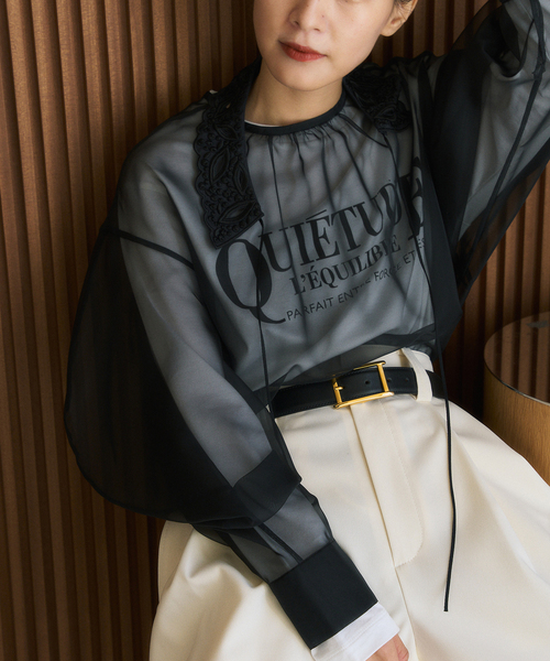 HARDY NOIR(アルディーノアール)の「QUIETUDEプリントロンTEE(Tシャツ/カットソー・レディース・ホワイト・FREE)」の14枚目の写真