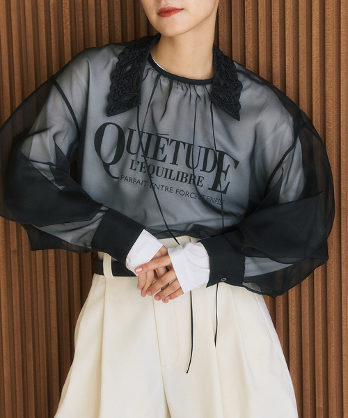 HARDY NOIR(アルディーノアール)の「QUIETUDEプリントロンTEE(Tシャツ/カットソー・レディース・ホワイト・FREE)」の12枚目の写真