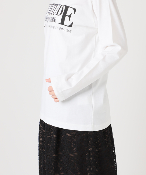 HARDY NOIR(アルディーノアール)の「QUIETUDEプリントロンTEE(Tシャツ/カットソー・レディース・ホワイト・FREE)」の5枚目の写真