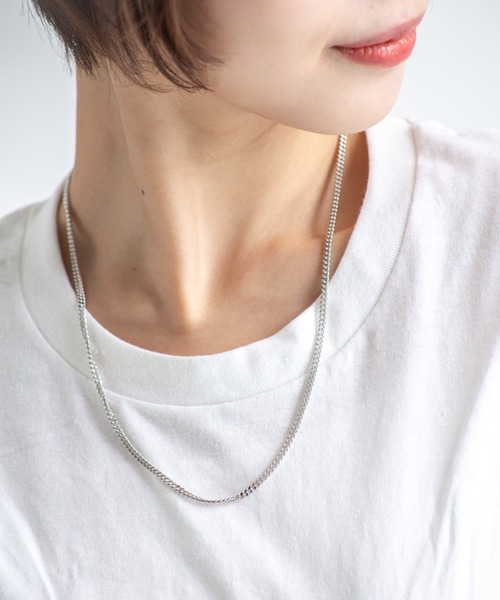 TOM WOOD(トムウッド)の「【TOMWOOD(トムウッド)】Curb Chain M シルバーネックレス 20.5 inch ユニセックス(ネックレス・レディース・シルバー・FREE)」の1枚目の写真