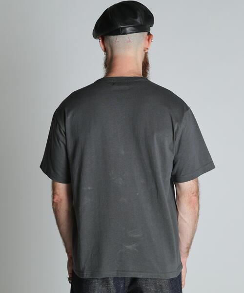 Schott（ショット）の「Schott/ショット/FINEST QUALITY BUILT TOUGH EMB. HENLEY T-SHIRT/刺繍 ヘンリー Tシャツ（Tシャツ/カットソー・メンズ・チャコールグレー/ホワイト/ネイビー・2XL/XL/L/M）」の14枚目の写真