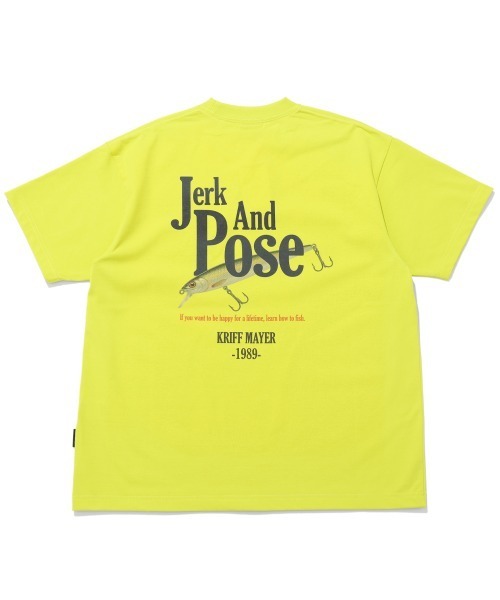 KRIFF MAYER(クリフメイヤー)の「【接触冷感】DRY TOUCH 冷感T(フィッシング)(Tシャツ/カットソー・メンズ・ネイビー/ブラック/オフホワイト/ライム・LARGE/MEDIUM/X-LARGE)」の4枚目の写真