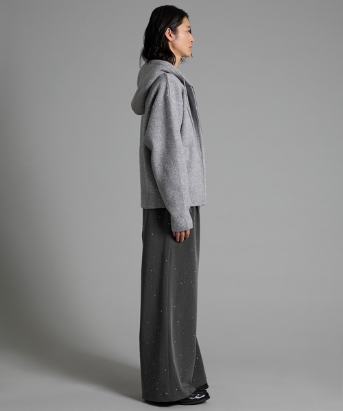 VELNUS(ベルナス)の「【VELNUS】Rhinestone 2-tuck wide slacks /ラインストーン2タックワイドスラックス(スラックス・メンズ・ブラック/チャコールグレー・L/M/S)」の15枚目の写真