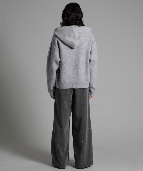 VELNUS(ベルナス)の「【VELNUS】Rhinestone 2-tuck wide slacks /ラインストーン2タックワイドスラックス(スラックス・メンズ・ブラック/チャコールグレー・L/M/S)」の14枚目の写真