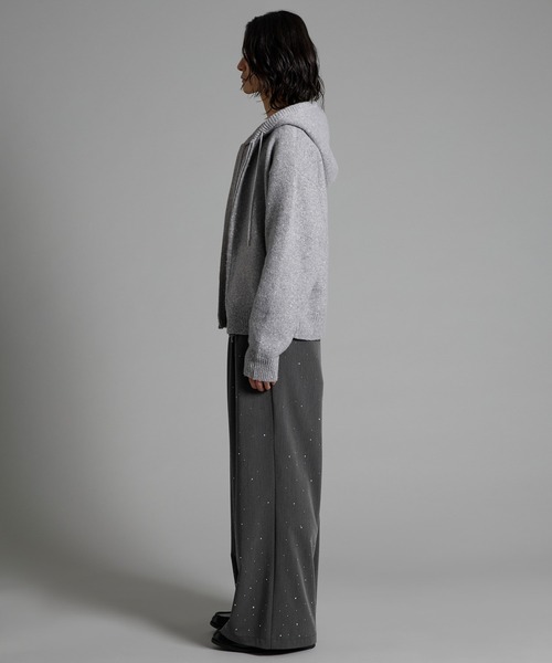 VELNUS(ベルナス)の「【VELNUS】Rhinestone 2-tuck wide slacks /ラインストーン2タックワイドスラックス(スラックス・メンズ・ブラック/チャコールグレー・L/M/S)」の13枚目の写真