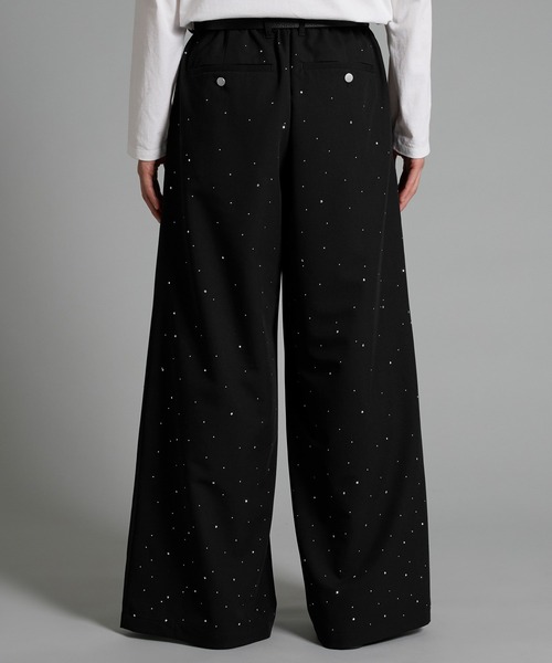 VELNUS(ベルナス)の「【VELNUS】Rhinestone 2-tuck wide slacks /ラインストーン2タックワイドスラックス(スラックス・メンズ・ブラック/チャコールグレー・L/M/S)」の20枚目の写真