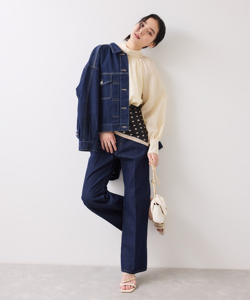 VIS（ビス）の「ドット柄スカーフ 70×70cm（バンダナ/スカーフ・レディース・ホワイト系その他/ブラック系その他・FREE）」の7枚目の写真