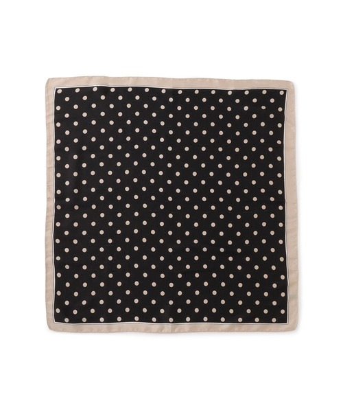 VIS（ビス）の「ドット柄スカーフ 70×70cm（バンダナ/スカーフ・レディース・ホワイト系その他/ブラック系その他・FREE）」の6枚目の写真