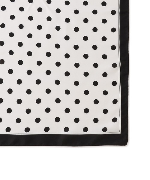 VIS（ビス）の「ドット柄スカーフ 70×70cm（バンダナ/スカーフ・レディース・ホワイト系その他/ブラック系その他・FREE）」の17枚目の写真