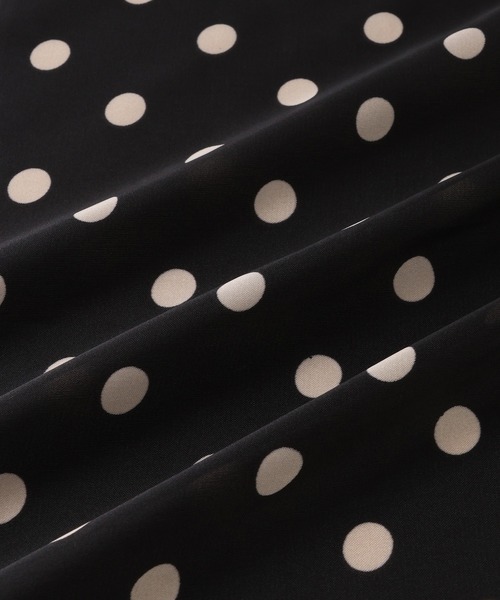 VIS（ビス）の「ドット柄スカーフ 70×70cm（バンダナ/スカーフ・レディース・ホワイト系その他/ブラック系その他・FREE）」の13枚目の写真