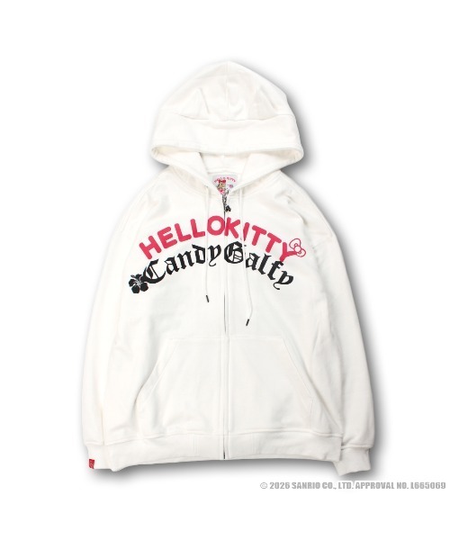 GALFY ガルフィーのパーカー ホワイト 白色系・レオパード柄 通販