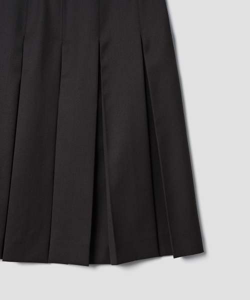 TTUDEMENT(トュードメント)の「BOX PLEATS MIDI SKIRT_BROWN(スカート・レディース・その他・L/M/S)」の9枚目の写真