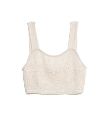 MUM FLOWER KNITTING SLEEVELESS_BEIGE