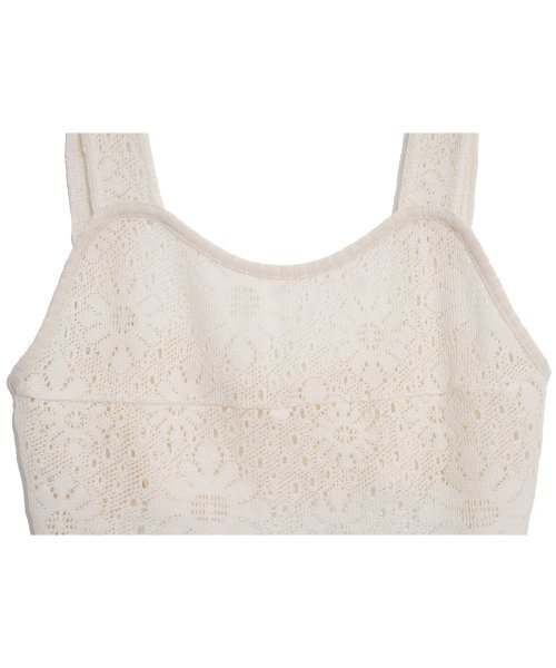 HIGH SCHOOL DISCO(ハイスクールディスコ)の「MUM FLOWER KNITTING SLEEVELESS_BEIGE(Tシャツ/カットソー・レディース・その他・FREE)」の3枚目の写真