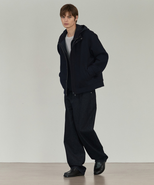 MINDBRIDGE（マインドブリッジ）の「[COUTURE]フード取り外しパディングジャンパー（ダウンジャケット/コート・メンズ・ネイビー・100/110/95/105）」の2枚目の写真