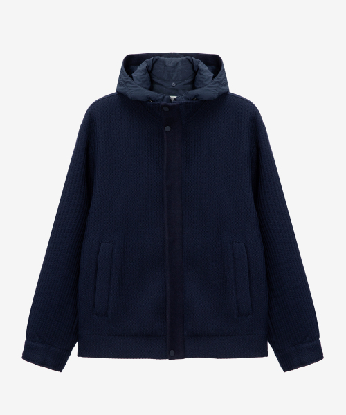 MINDBRIDGE（マインドブリッジ）の「[COUTURE]フード取り外しパディングジャンパー（ダウンジャケット/コート・メンズ・ネイビー・100/110/95/105）」の3枚目の写真