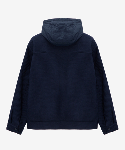 MINDBRIDGE（マインドブリッジ）の「[COUTURE]フード取り外しパディングジャンパー（ダウンジャケット/コート・メンズ・ネイビー・100/110/95/105）」の4枚目の写真