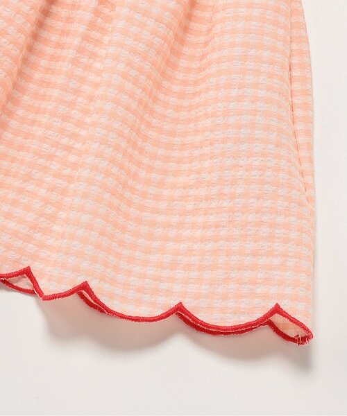 Seraph(セラフ)の「ハートスモッキングチュニックブラウス_ジュニア対応(シャツ/ブラウス・キッズ・オフホワイト/ピンク・80/120/110/100/90/140/130)」の10枚目の写真