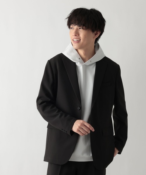 GLOBAL WORK（グローバルワーク）の「アーバンジャケット/Wクロス/612411（テーラードジャケット・メンズ・ブラック/ネイビー/チャコールグレー/グレイッシュベージュ・LARGE/MEDIUM/SMALL/X-LARGE）」の12枚目の写真