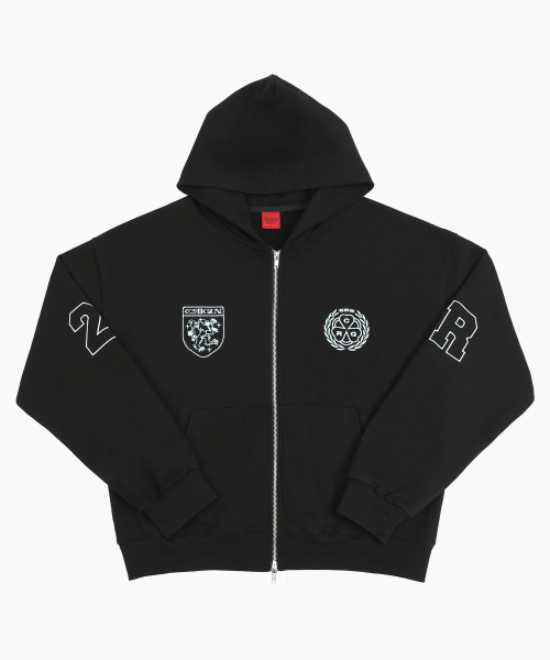 CRIGUN(クリガン)の「CLUB JERSEY ZIP-UP HOODIE BLACK(パーカー・レディース・ブラック・WS/MEDIUM/LARGE/X-LARGE)」の2枚目の写真