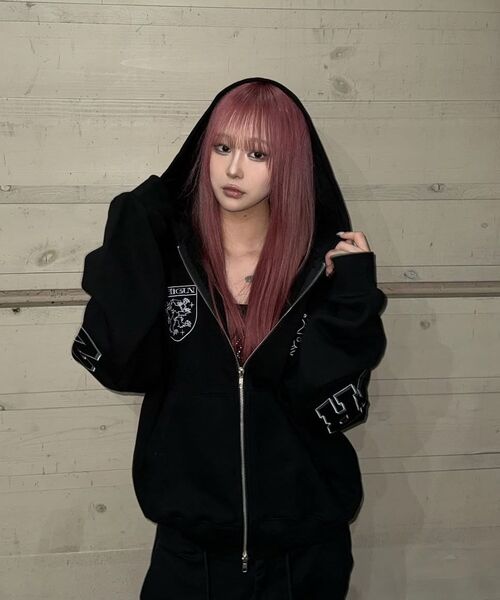 CRIGUN(クリガン)の「CLUB JERSEY ZIP-UP HOODIE BLACK(パーカー・レディース・ブラック・WS/MEDIUM/LARGE/X-LARGE)」の18枚目の写真