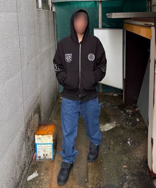 CRIGUN(クリガン)の「CLUB JERSEY ZIP-UP HOODIE BLACK(パーカー・レディース・ブラック・WS/MEDIUM/LARGE/X-LARGE)」の19枚目の写真