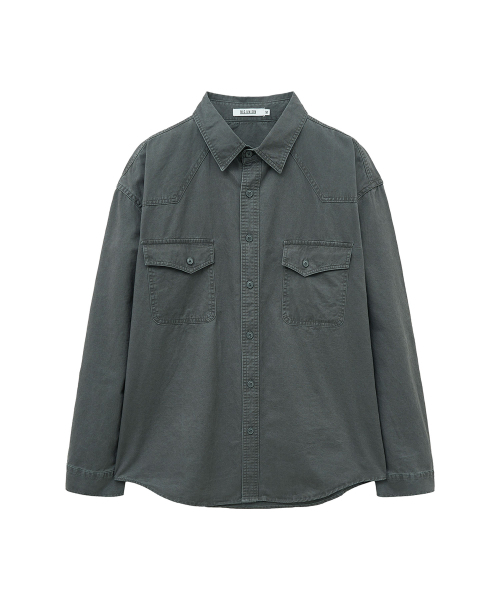 Big Unionの「ダイングウェスタンシャツ（グレー）（シャツ/ブラウス・メンズ・その他・M/S/L）」の2枚目の写真