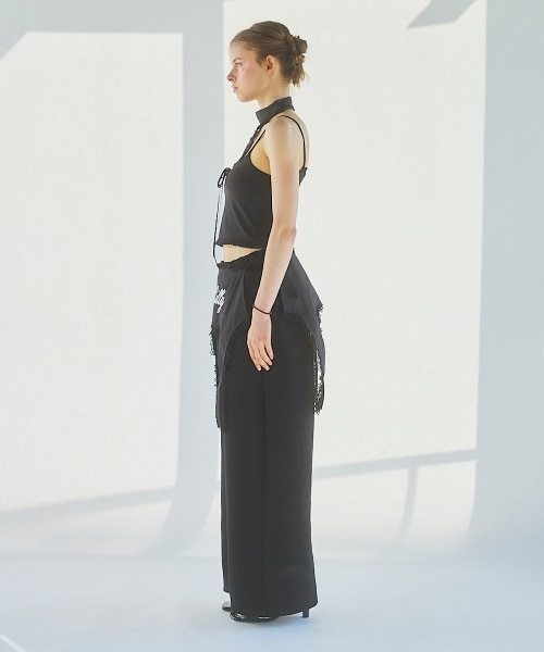 lilLilly（リルリリー）の「ガータースウェットパンツ（スウェットパンツ・レディース・ホワイト/グレー/ブラック・FREE）」の11枚目の写真