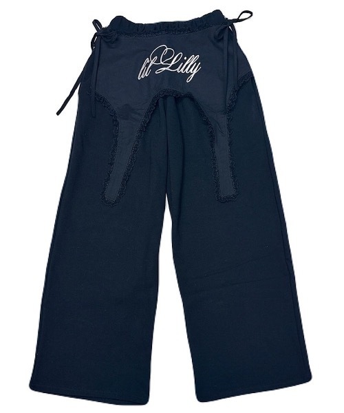 lilLilly（リルリリー）の「ガータースウェットパンツ（スウェットパンツ・レディース・ホワイト/グレー/ブラック・FREE）」の14枚目の写真