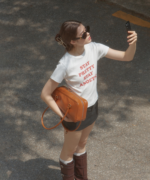 ANOETIC(アノエティック)の「ANC BAGUETTE BAG_BROWN(ショルダーバッグ・レディース・ブラウン・FREE)」の3枚目の写真