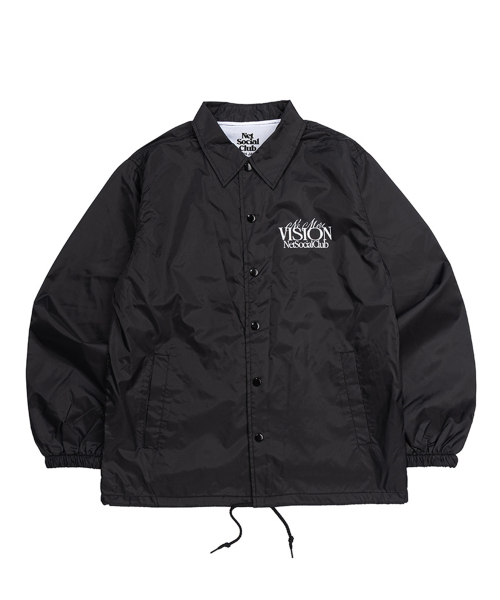 NET SOCIAL CLUB(ネットソーシャルクラブ)の「ノモアビジョンコーチジャケット(ブラック)(ナイロンジャケット・レディース・その他・XL/S/M/L)」の1枚目の写真