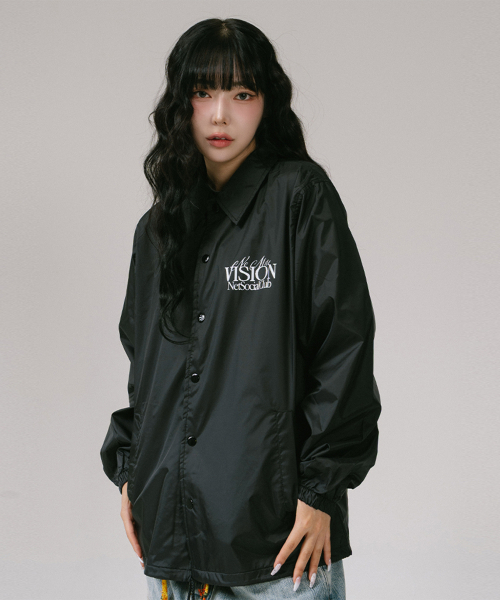NET SOCIAL CLUB(ネットソーシャルクラブ)の「ノモアビジョンコーチジャケット(ブラック)(ナイロンジャケット・レディース・その他・XL/S/M/L)」の3枚目の写真
