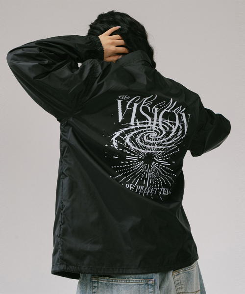 NET SOCIAL CLUB(ネットソーシャルクラブ)の「ノモアビジョンコーチジャケット(ブラック)(ナイロンジャケット・レディース・その他・XL/S/M/L)」の4枚目の写真