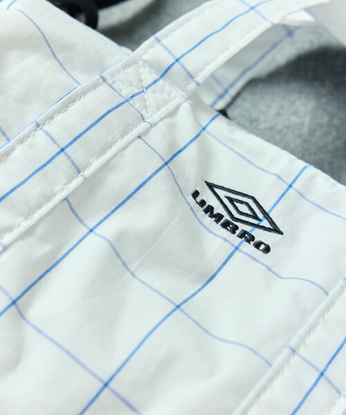 UMBRO(アンブロ)の「UMBRO/アンブロ SP BOSTON MINI BAG/別注 チェック&ストライプ ミニボストンバッグ(ショルダーバッグ・メンズ・ホワイト/ブラック/ネイビー/ブルー/グリーン・ONE SIZE)」の16枚目の写真