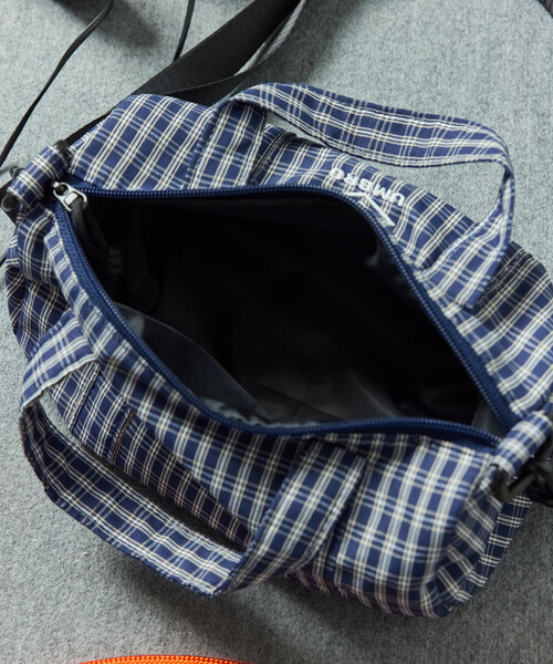 UMBRO(アンブロ)の「UMBRO/アンブロ SP BOSTON MINI BAG/別注 チェック&ストライプ ミニボストンバッグ(ショルダーバッグ・メンズ・ホワイト/ブラック/ネイビー/ブルー/グリーン・ONE SIZE)」の22枚目の写真