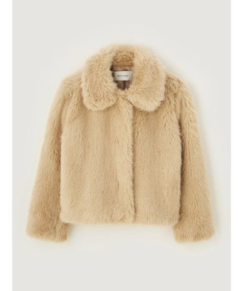 BEMUSE MANSION(ビミューズマンション)の「Alpaca faux fur jacket - Beige(ムートンコート・レディース・Beige・FREE)」の5枚目の写真