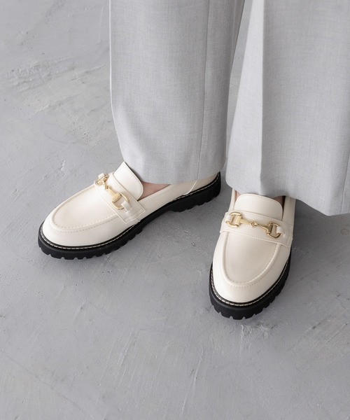 Elura（エルーラ）の「ビットローファー/633015（ローファー・レディース・ブラック/オフホワイト・SMALL/LARGE/MEDIUM）」の5枚目の写真