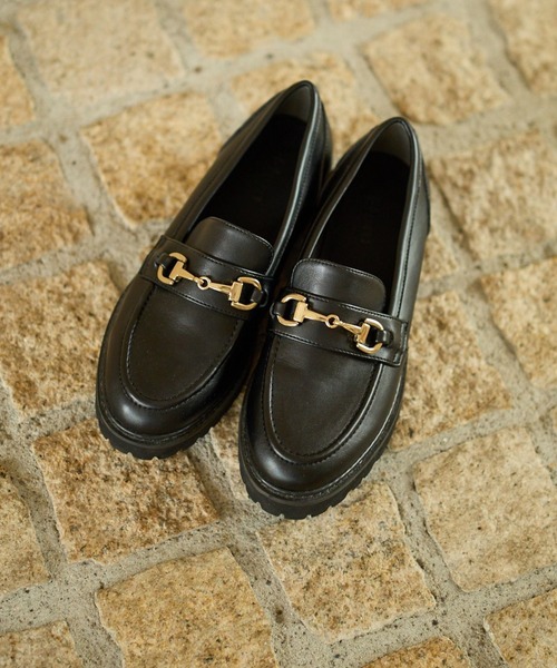 Elura（エルーラ）の「ビットローファー/633015（ローファー・レディース・ブラック/オフホワイト・SMALL/LARGE/MEDIUM）」の9枚目の写真