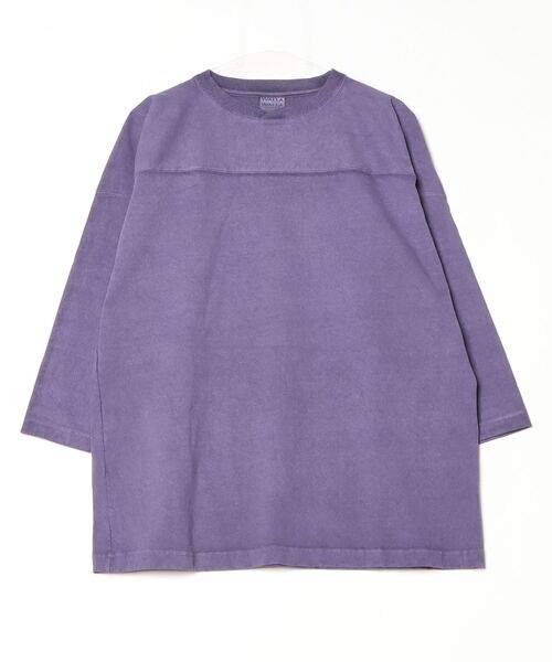 WALLA WALLA SPORT（ワラワラスポーツ）の「9oz 3/4 FOOTBALL TEE PIGMENT（Tシャツ/カットソー・メンズ・ブラック/ネイビー/パープル/グリーン/ブラウン/レッド系その他・MEDIUM/LARGE/X-LARGE）」の5枚目の写真