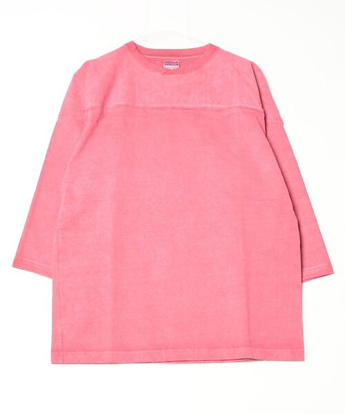 WALLA WALLA SPORT（ワラワラスポーツ）の「9oz 3/4 FOOTBALL TEE PIGMENT（Tシャツ/カットソー・メンズ・ブラック/ネイビー/パープル/グリーン/ブラウン/レッド系その他・MEDIUM/LARGE/X-LARGE）」の6枚目の写真