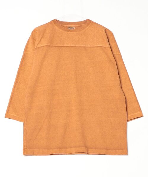 WALLA WALLA SPORT（ワラワラスポーツ）の「9oz 3/4 FOOTBALL TEE PIGMENT（Tシャツ/カットソー・メンズ・ブラック/ネイビー/パープル/グリーン/ブラウン/レッド系その他・MEDIUM/LARGE/X-LARGE）」の3枚目の写真