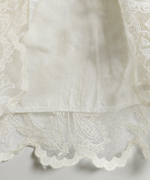 ONEP STAR（ワンピスター）の「ハイネックレースブラウス（シャツ/ブラウス・レディース・ベージュ・MEDIUM/LARGE/X-LARGE）」の2枚目の写真