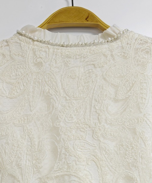 ONEP STAR（ワンピスター）の「ハイネックレースブラウス（シャツ/ブラウス・レディース・ベージュ・MEDIUM/LARGE/X-LARGE）」の3枚目の写真