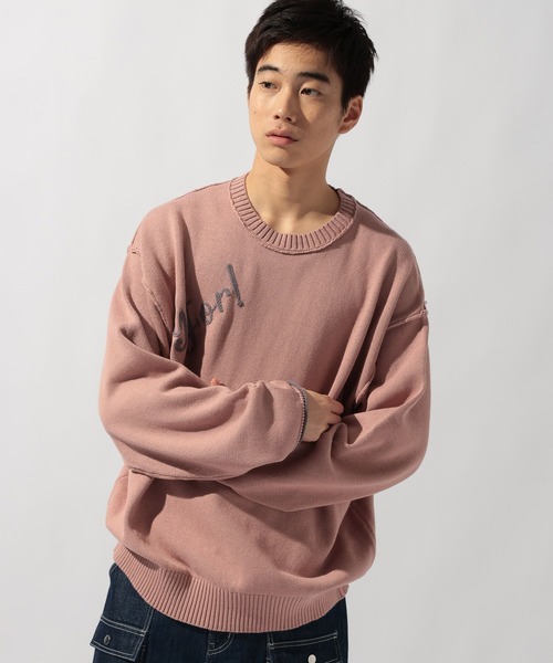 【新品タグ付き】ニコアンド　E's 【MENS】オーバーロゴニット niko and…（ニコアンド） セーター ニット クラフトロゴニットプル