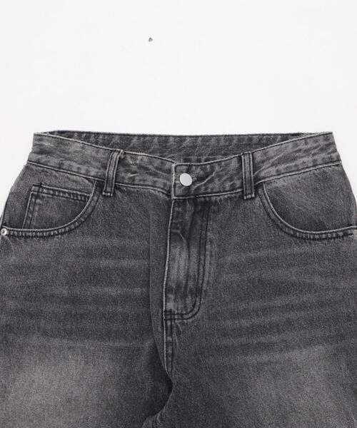 dispark（ディスパーク）の「DISPARK/【26年春夏新作】ラインストーンbackロゴデニム（デニムパンツ・レディース・ブラック/ライトインディゴブルー・SMALL/MEDIUM）」の13枚目の写真